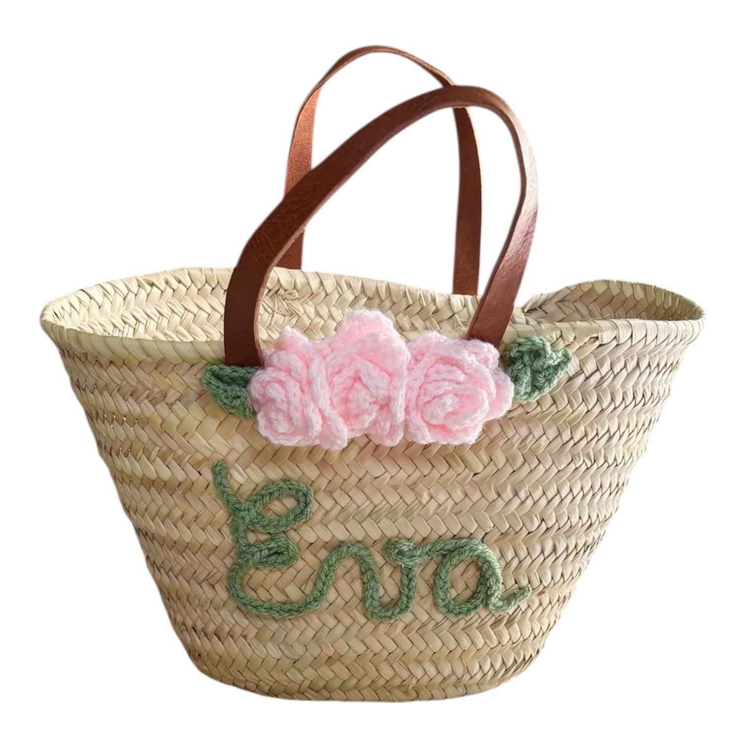 Panier en fibres naturelles personnalisé pour enfants – Image 2